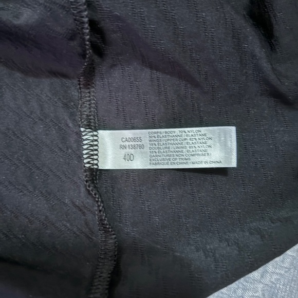 NWT Sea Swimwear brand size 40D black tankini top - Picture 4 of 5